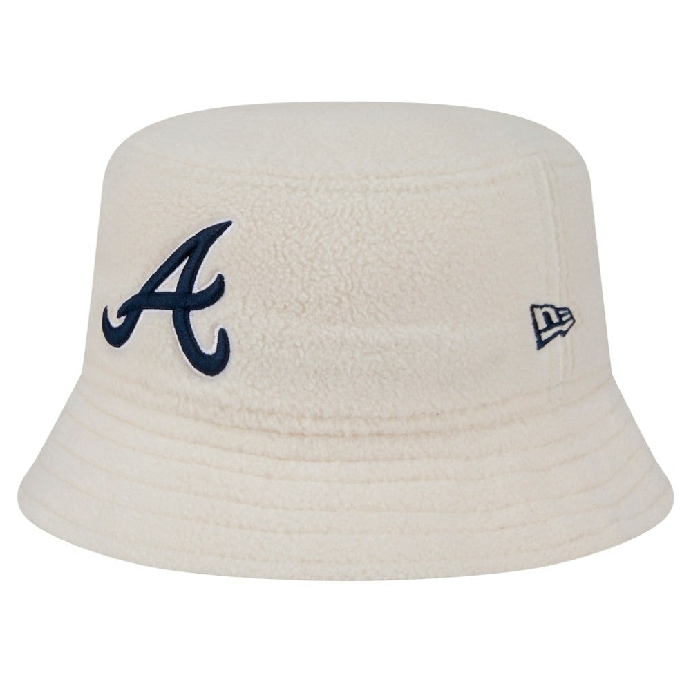 Atlanta Braves Women's Chrome Cozy Bucket Hat White