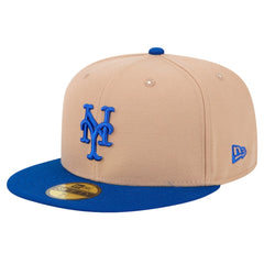 New York Mets 59FIFTY Fitted Hat Khaki