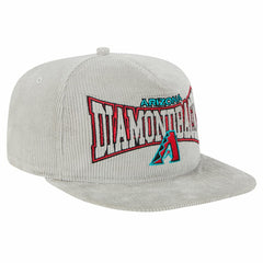 Arizona Diamondbacks Gray Corduroy Golfer Snapback Hat