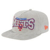 New York Mets Gray Corduroy Golfer Snapback Hat