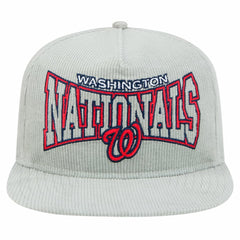 Washington Nationals Gray Corduroy Golfer Snapback Hat