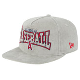 Los Angeles Angels Gray Corduroy Golfer Snapback Hat