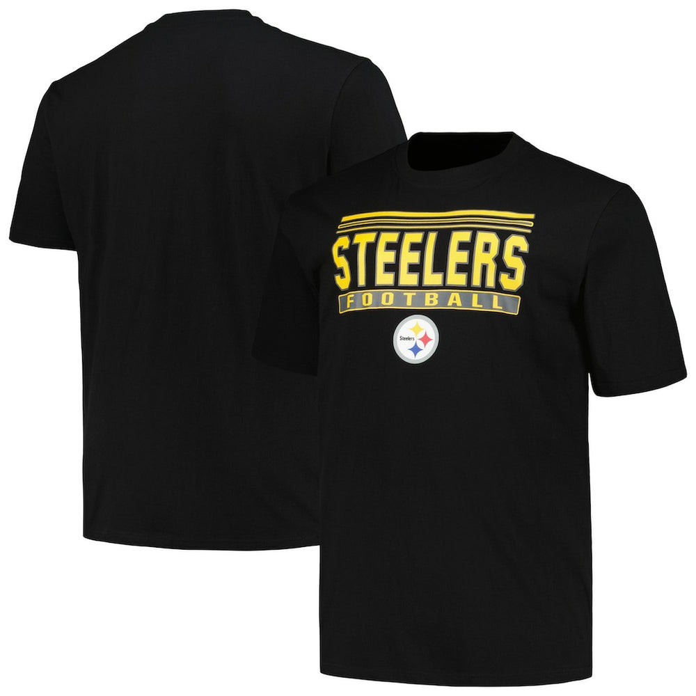 Pittsburgh Steelers Big & Tall Pop T-Shirt - Black cheap