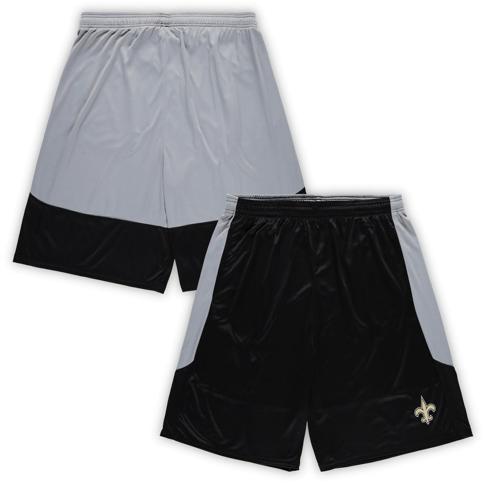New Orleans Saints Big & Tall Team Logo Shorts - Black on sale