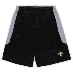 New Orleans Saints Big & Tall Team Logo Shorts - Black on sale
