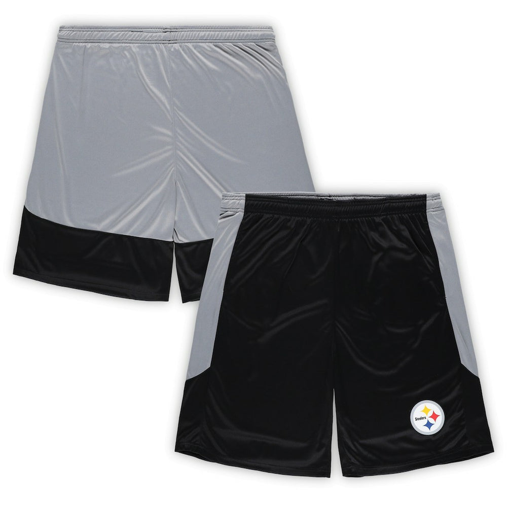 Pittsburgh Steelers Big & Tall Team Logo Shorts - Black cheap