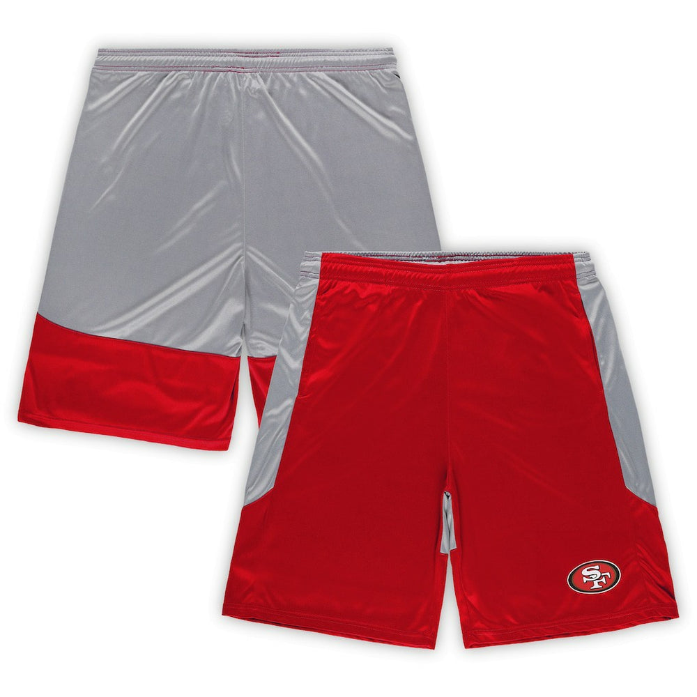 San Francisco 49ers Big & Tall Team Logo Shorts - Scarlet cheap