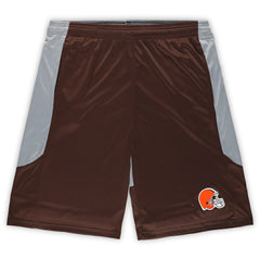 Cleveland Browns Big & Tall Team Logo Shorts - Brown sale