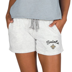 New Orleans Saints Concepts Sport Women's Mainstream Terry Lounge Shorts - Oatmeal discount