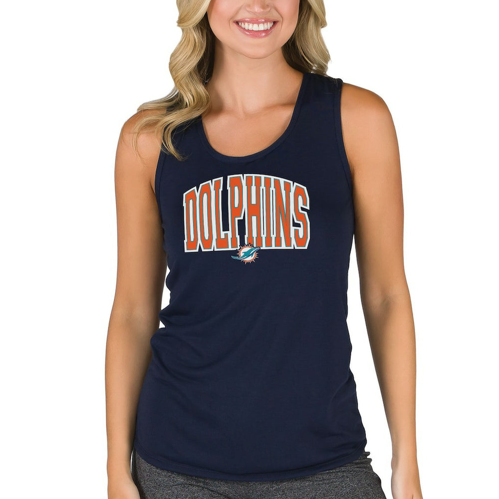 Miami Dolphins Concepts Sport Women's Marathon Racer Back Tank Top - Navy online