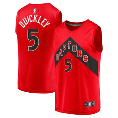 Immanuel Quickley Toronto Raptors Youth Fast Break Player Jersey - Icon Edition - Red on sale