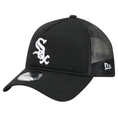Chicago White Sox 9FORTY A-Frame Trucker Adjustable Hat Black