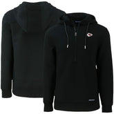 Kansas City Chiefs Cutter & Buck Primary Mark Roam Eco Recycled Half-Zip Pullover Hoodie - Black discount