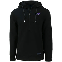 Buffalo Bills Cutter & Buck Primary Mark Roam Eco Recycled Half-Zip Pullover Hoodie - Black discount