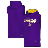 Minnesota Vikings MSX by Michael Strahan Captain Sleeveless Hoodie T-Shirt - Purple outlet