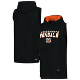 Cincinnati Bengals MSX by Michael Strahan Captain Sleeveless Hoodie T-Shirt - Black sale