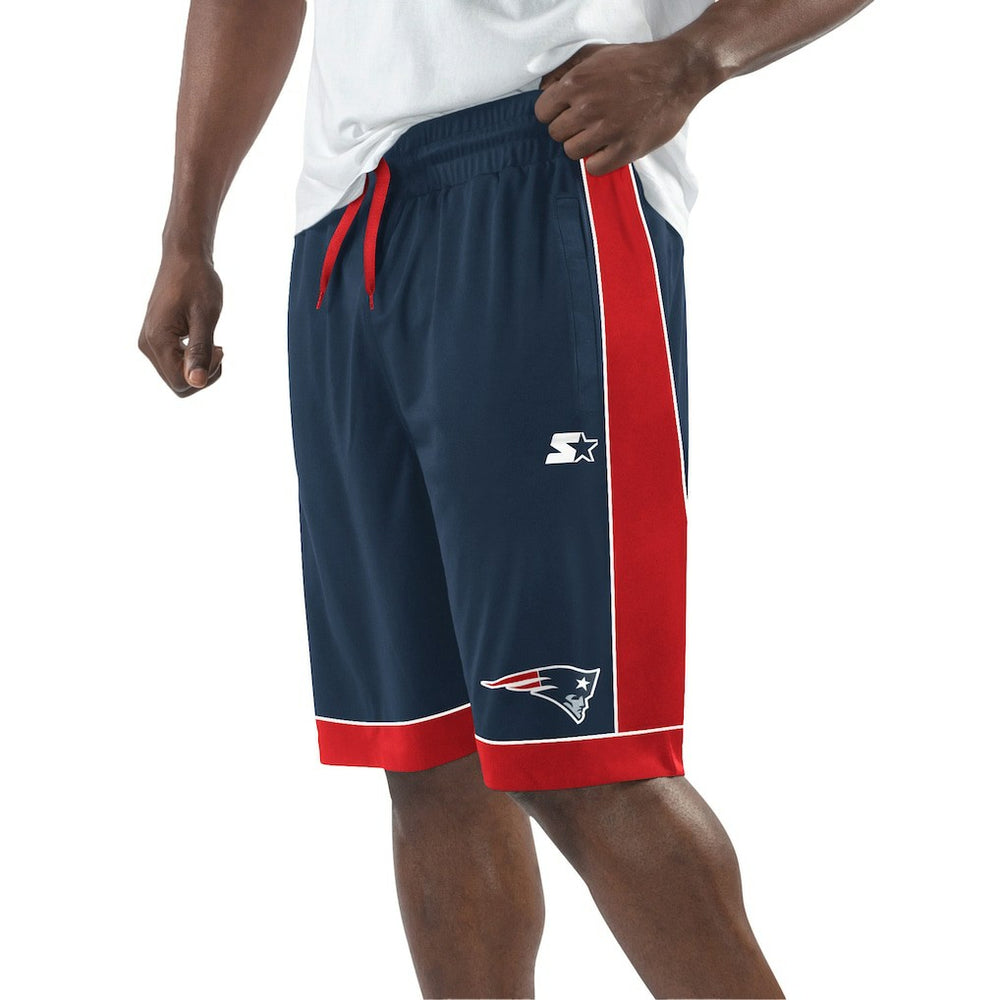 New England Patriots Starter Fan Favorite Fashion Shorts - Navy/Red for sale