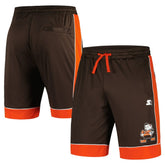 Cleveland Browns Starter Vintage Fan Favorite Shorts - Brown/Orange sale