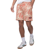 San Francisco 49ers Margaritaville Sandwashed Monstera Print Amphib Shorts - Scarlet for sale