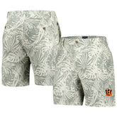 Cincinnati Bengals Margaritaville Sandwashed Monstera Print Amphib Shorts - Gray online