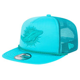 New Era Miami Dolphins Aqua Active Tone Golfer Snapback Hat on sale