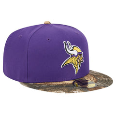 New Era Minnesota Vikings Purple Active Two-Tone Camo 59FIFTY Fitted Hat on sale