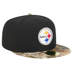 New Era Pittsburgh Steelers Black Active Two-Tone Camo 59FIFTY Fitted Hat online