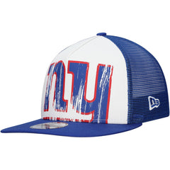 New Era New York Giants Distressed 9FIFTY A-Frame Snapback Hat - White/Royal on sale