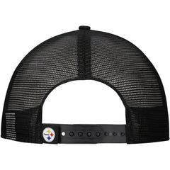 New Era Pittsburgh Steelers Distressed 9FIFTY A-Frame Snapback Hat - White/Black outlet