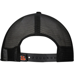 New Era Cincinnati Bengals Distressed 9FIFTY A-Frame Snapback Hat - White/Black on sale