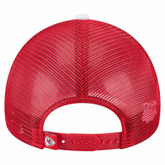 Kansas City Chiefs New Era Sport Night Color Block 9FORTY A-Frame Trucker Adjustable Hat - White/Red online