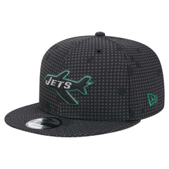 New Era New York Jets Black Midnight Ink Pop Outline 9FIFTY Snapback Hat cheap