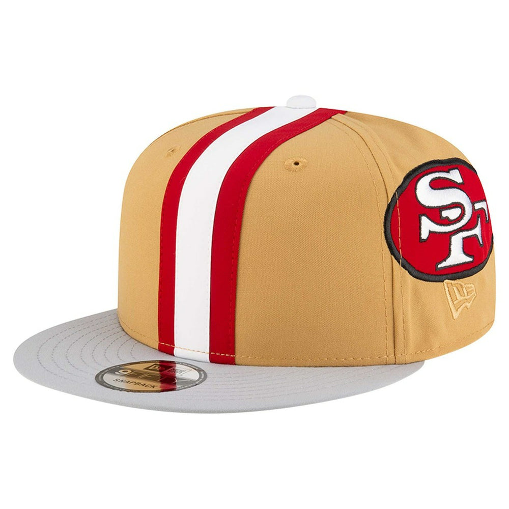San Francisco 49ers New Era Throwback Helmet 9FIFTY Snapback Hat - Gold cheap