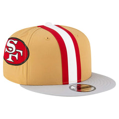 San Francisco 49ers New Era Throwback Helmet 9FIFTY Snapback Hat - Gold cheap