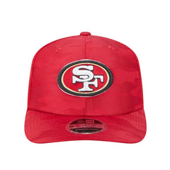 San Francisco 49ers New Era Adventure Camo Trucker 9SEVENTY Stretch-Snap Adjustable Hat - Scarlet sale