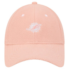 Miami Dolphins New Era Women's Cozy Sherpa 9FORTY Adjustable Hat - Light Pink on sale