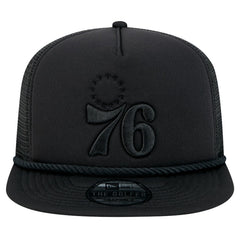 Philadelphia 76ers Tone Foam Meshback Golfer Snapback Hat - Black discount