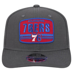 Philadelphia 76ers Team Elevated Patch 9SEVENTY Adjustable Hat - Graphite on sale