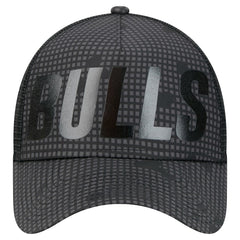 Chicago Bulls Male Adult Midnight Ink Tonal A-Frame Trucker 9FORTY Adjustable Hat - Black shop