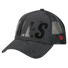 Chicago Bulls Male Adult Midnight Ink Tonal A-Frame Trucker 9FORTY Adjustable Hat - Black shop