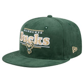 Milwaukee Bucks Throwback Display Corduroy 9FIFTY Snapback Hat - Hunter Green outlet