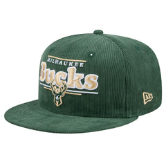 Milwaukee Bucks Throwback Display Corduroy 9FIFTY Snapback Hat - Hunter Green outlet
