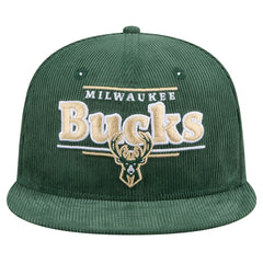 Milwaukee Bucks Throwback Display Corduroy 9FIFTY Snapback Hat - Hunter Green outlet