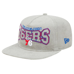 Philadelphia 76ers Throwback Corduroy Golfer Snapback Hat - Gray shop