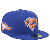 New York Knicks Throwback Pennant 59FIFTY Fitted Hat - Blue sale