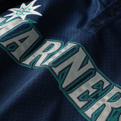 Seattle Mariners Big & Tall Cooperstown Collection Mesh Batting Practice Jersey Navy
