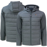 Denver Broncos Cutter & Buck Evoke PrimaLoft Hybrid Eco Softshell Recycled Full-Zip Hooded Jacket - Gray on sale