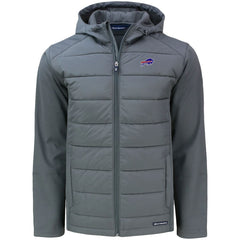 Buffalo Bills Cutter & Buck Evoke PrimaLoft Hybrid Eco Softshell Recycled Full-Zip Hooded Jacket - Gray outlet