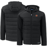 Cincinnati Bengals Cutter & Buck Evoke PrimaLoft Hybrid Eco Softshell Recycled Full-Zip Hooded Jacket - Black cheap