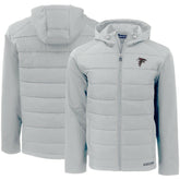 Atlanta Falcons Cutter & Buck Evoke PrimaLoft Hybrid Eco Softshell Recycled Full-Zip Hooded Jacket - Gray sale